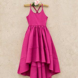 Joyfolie Garnet Pearl Hi-Low semi formal pink dress. NWOT